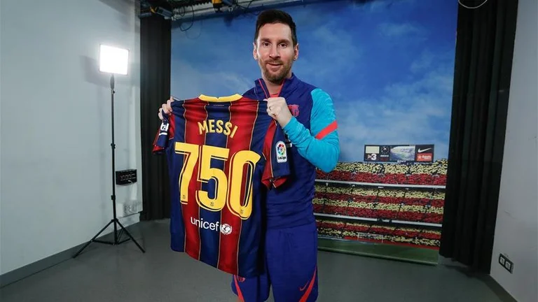 Messy: I'm proud to have played 750 matches with Barcelona.