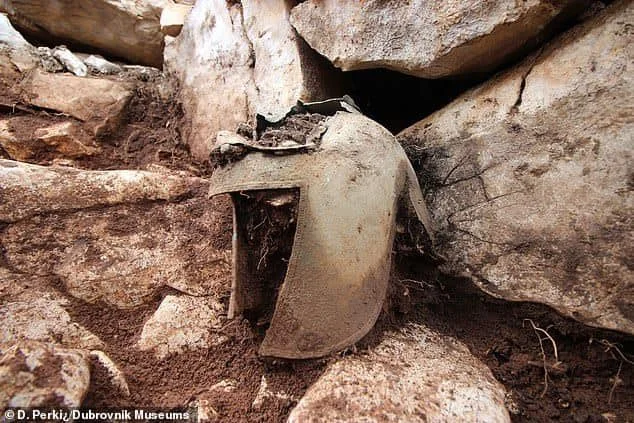 Ilire helmet discovered in Croatia sparks controversy, archaeologists say it belongs to Greek warrior