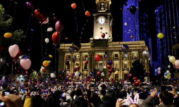 Large gatherings and parties celebrated the New Year in Wuhan