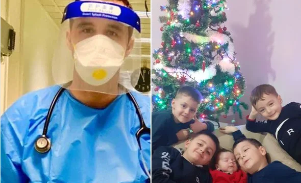 Kosovo doctor expects New Year's Eve away from family, publishes exciting photos of his children