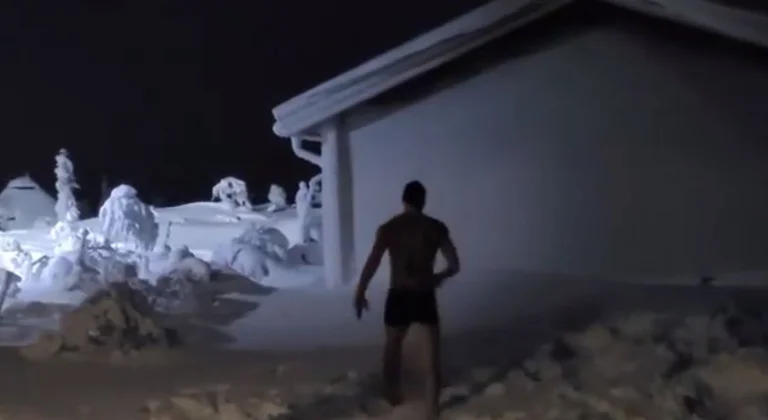 La vidéo d'Ibrahimovic devient virale, nue à des températures extrêmes