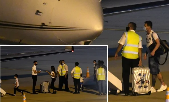 Lionel Messi returns to Spain: Turning images out of his private jet