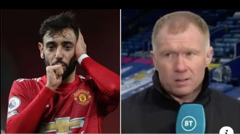 Scholes paid his best possible compliment to Bruno Fernandes after being treated to Leicester
