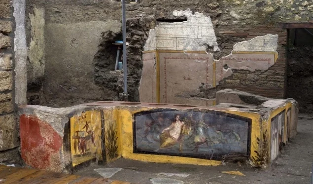 Un antiguo restaurante de comida rápida es descubierto en Italia