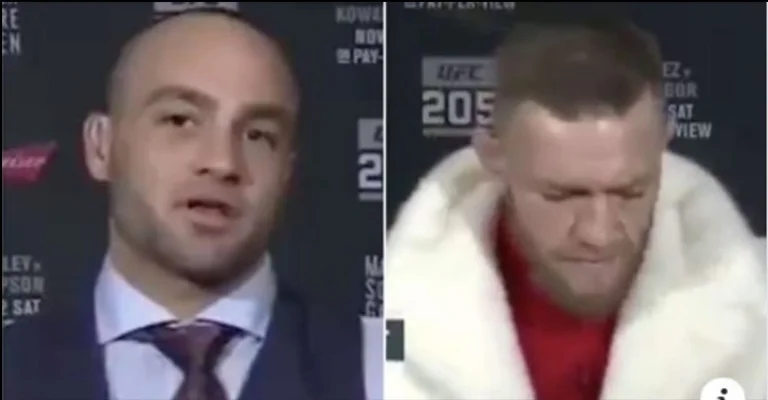 This is the first and only time someone destroyed McGregor in the pre-matching debate.