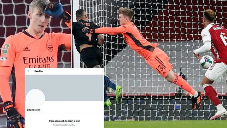 Objectif catastrophique, le gardien d'Arsenal est forcé d'effacer son compte Twitter après abus