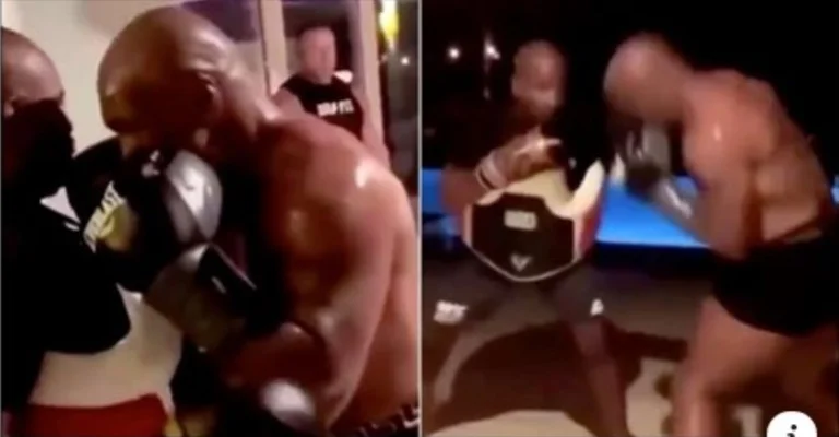 Mike Tyson has returned to training and seems more frightening than ever before before the next meal.