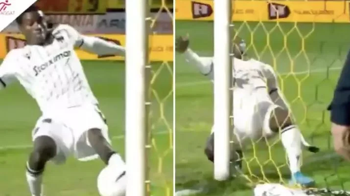 Horrible view: Barcelona talent hit the pillar and cut off the ligaments