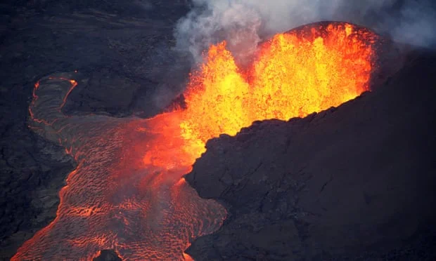 Paura - vulcano ispiratore esplode nelle Hawaii, e il terremoto segue