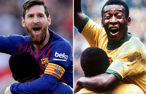 Messi's reaction comes after Pele praised him for his goals record