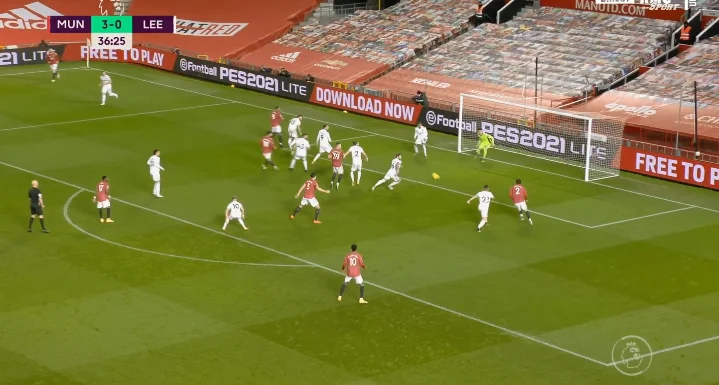 Vereint sehr stark für Leeds, markiert auch das vierte Tor