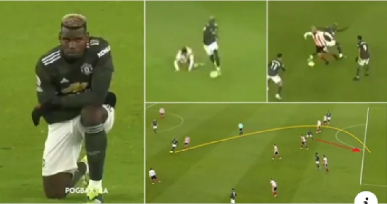 Image has been published from Paul Pogba's spectacular appearance against Sheffield United