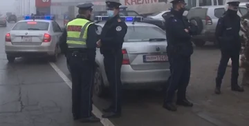 Pamje nga plagosja e policit në Veternik