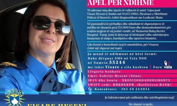 The 30-year-old boy died of leukemia, father gives 20 thousand euros for the police from Peja