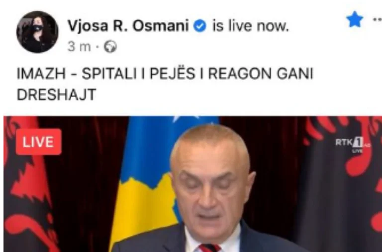 Visit to Albania: Vjosa Osmani distributed a description for Gani Dresey