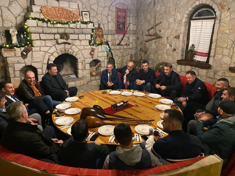 Anti - Rules - CO VID, AAK deputies and officials party at Haxhi Shala's hometown