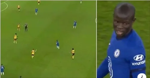 Kante caught the ball in the middle of Wolfves field, for no reason