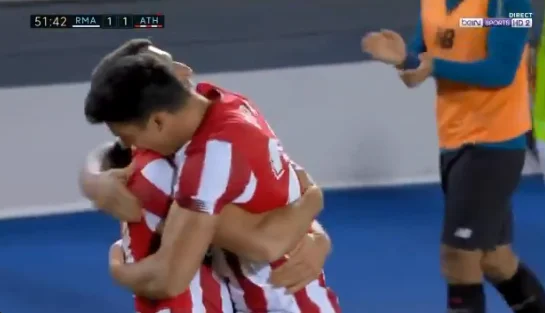 Bilbao Shokokon Real Madrid, equates the score with a very interesting goal