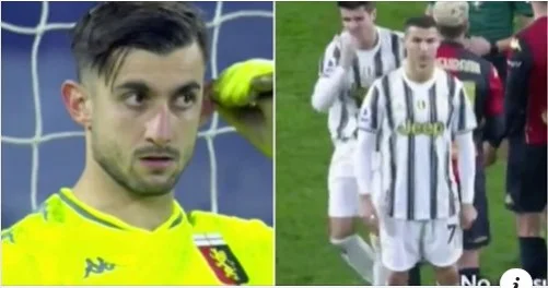 Los micrófonos capturaron el momento CR7 taunts brutalmente el portero después de marcar la pena
