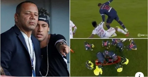 Il padre di Neymar esprime notevole frustrazione su Instagram dopo che il giocatore lascia ferito contro Lyons