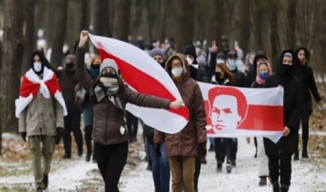 Thousands of Belaruss demonstrate against Lucas again, dozens arrested