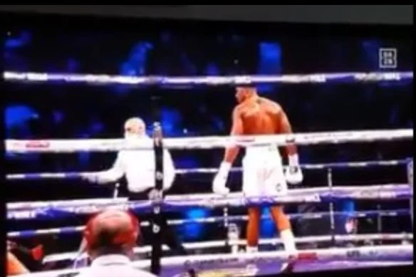 Joshua's formidable knockout on Pulev, in slow motion!
