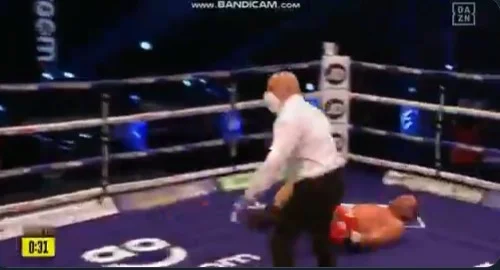 From another angle: They don't keep Pulev's legs from the brutal beatings of Joshua