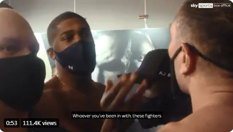 Imágenes mostrando exactamente lo que se dijo en el tenso intercambio entre Josué y Pulev