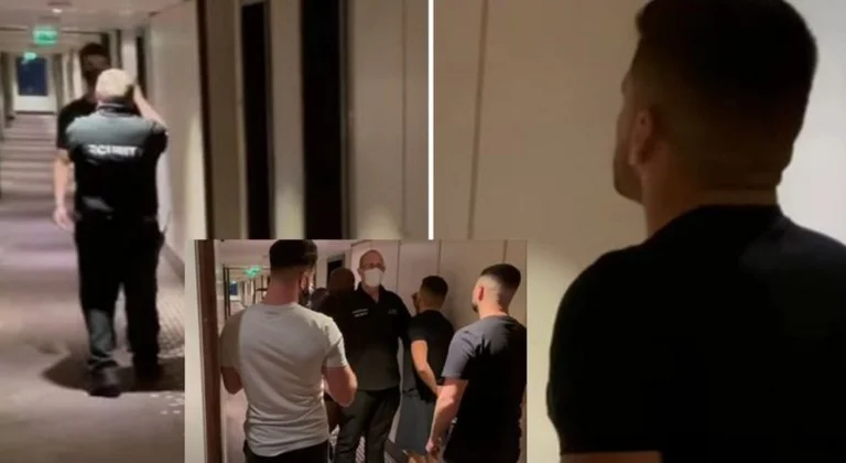 Ich breche dich zwischen”, Florin Marku trifft den englischen Boxer im Hotel