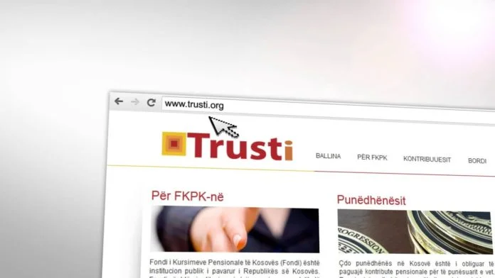 Die Online-Anwendung beginnt um 1500, aber die Trust-Seite ist bereits gefallen.