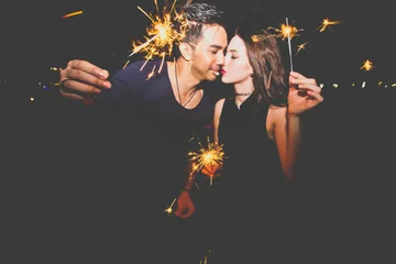 Why are kisses exchanged on the night of the change of years?