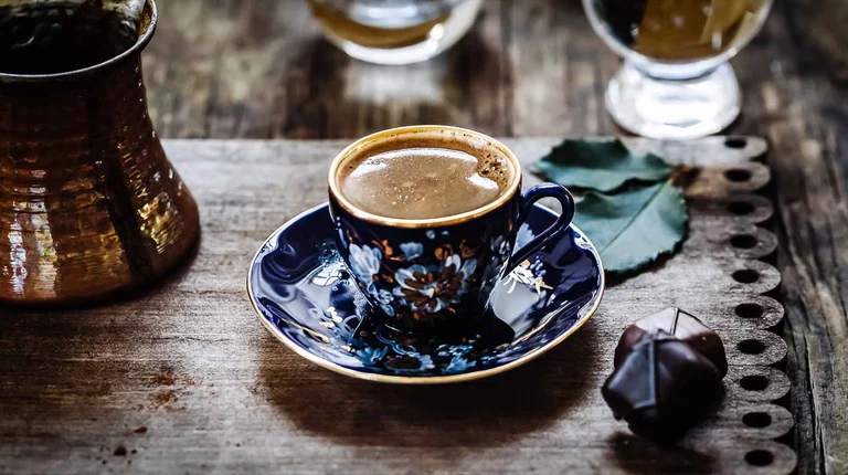 Prestazioni di salute dal caffè turco