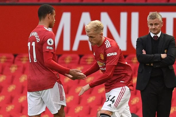 Official formations: Leipzig Man Utd
