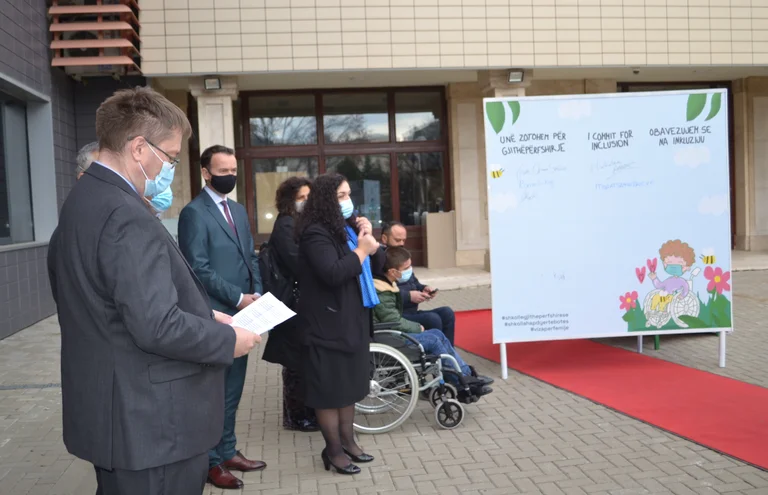 Top state officials, foreign ambassadors, artists and child rights activists pledge inclusion