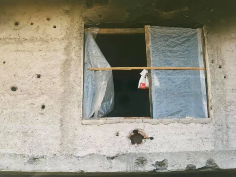 Home massacre: Heavy images of how the house of Jakup Krasniqi was damaged