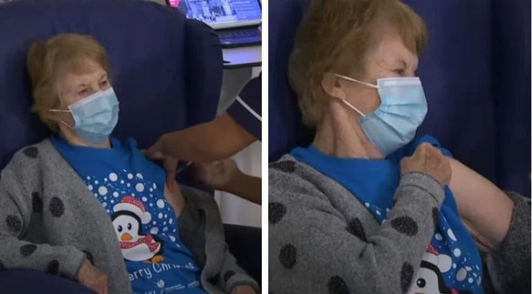 Excitant: Une vue dès le moment où la première personne du monde obtient un vaccin anticonvidien