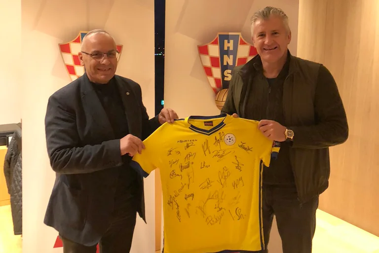 Besuch von Präsident Ademi in der kroatischen Föderation Leiter Davor Schuker