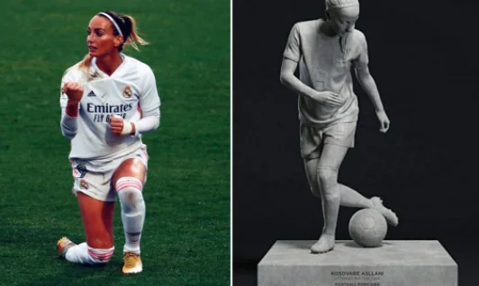 Kosovar Aslan, primo calciatore in Svezia ad avere la sua statua