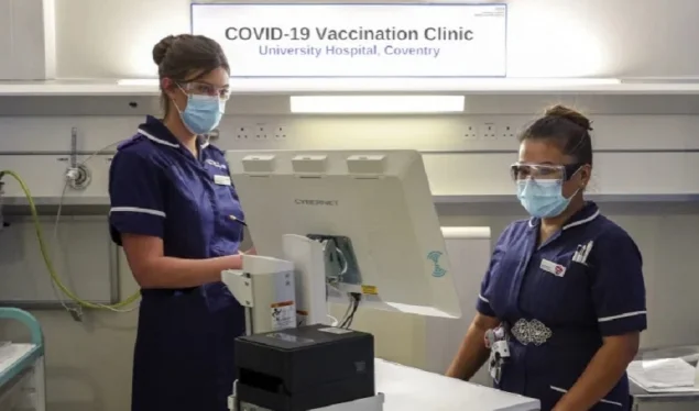 The vaccine is available in Great Britain by Tuesday
