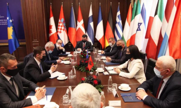 Melza Haradinaj and Gent Cakaj meet with Presevo political representatives
