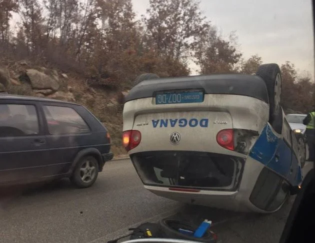 Kosovo Customs Car Rolls a Pec-Pristina magistrates
