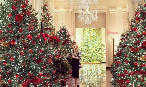 Das White House ist für die Ferienzeit von 125 Freiwilligen eingerichtet.