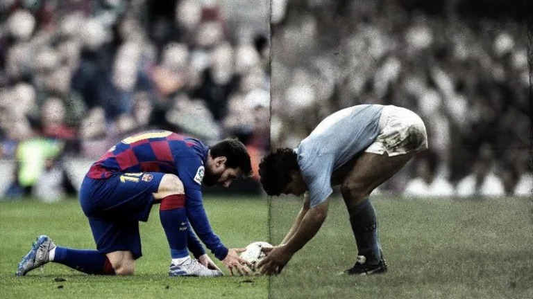 Messi recreated Maradona's goal from 1993 and then celebrated with his Newell's fanle Old Boys