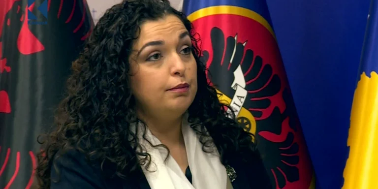 Vjosa Osmani mit einem Song reagiert auf den Sieg von VVU in Podujevo
