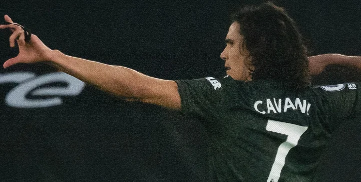 Edinson Cavani sorprendió a todos en el partido de hoy
