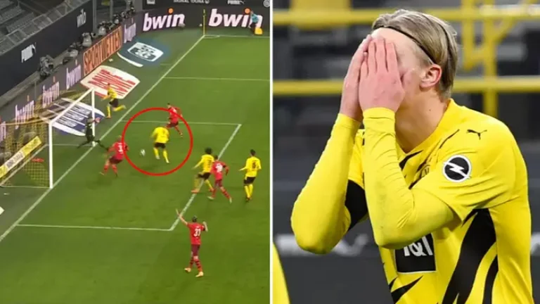 Todos lo tienen en el séptimo cielo, pero esta mierda de haland hoy es horrible.