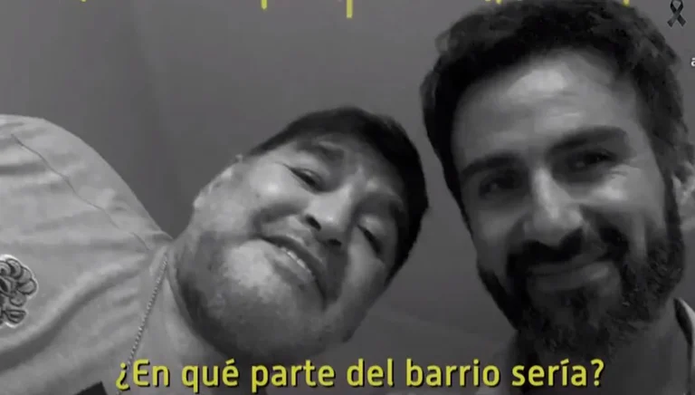 The audio of Maradon's doctor calling an ambulance is detected