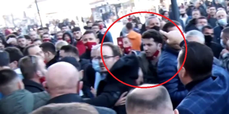 Fight! V-LDK in Podujevo, an adviser to Albin Kurti was seen in the crowd