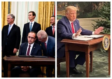 E PABESUED: Président Trump du Sceau présidentiel de la petite table Avdullah Hoti (Photo)