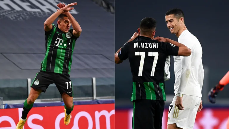 Albanian attacker shows conversation he had with CR7 after marking Juvenus and celebrating as Portuguese